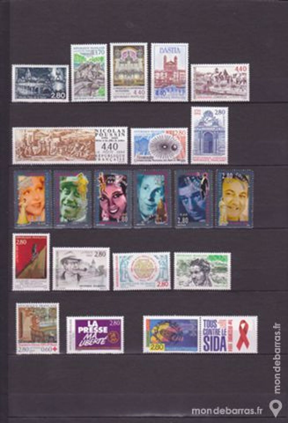 France timbres poste neufs 1994 , 04 carnets 