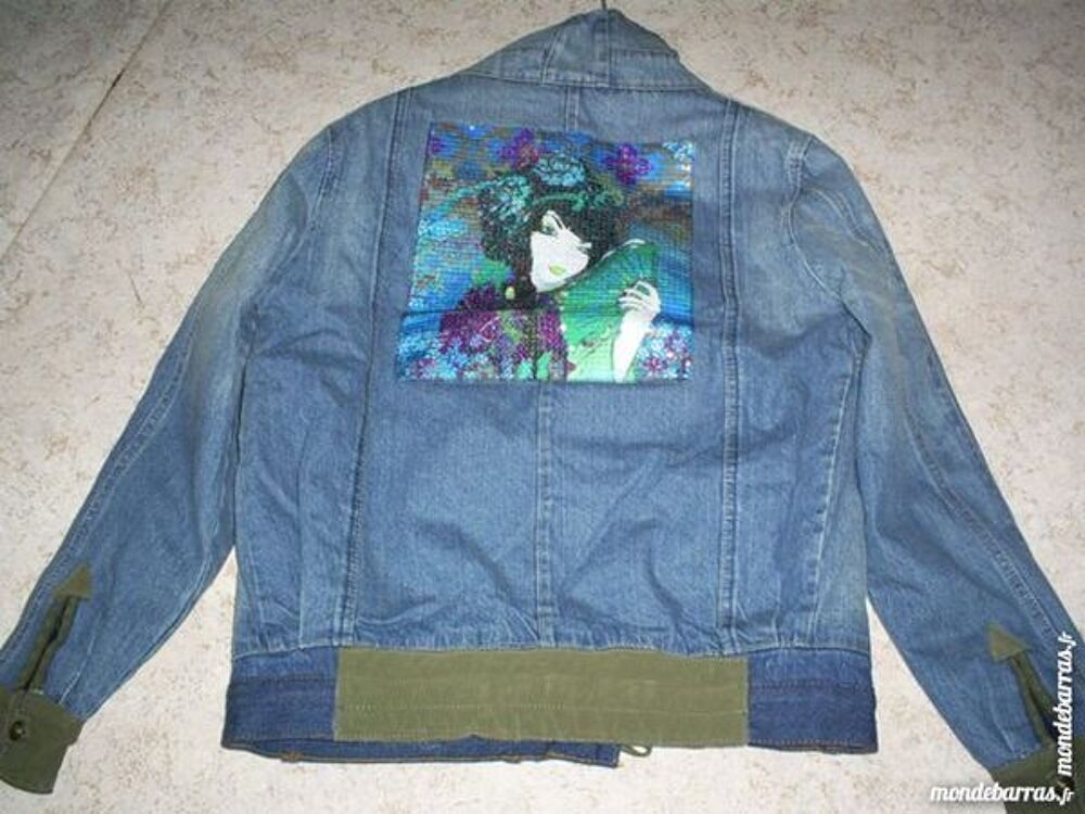 Blouson bombers jean DESIGUAL Taille 40/ Vêtements