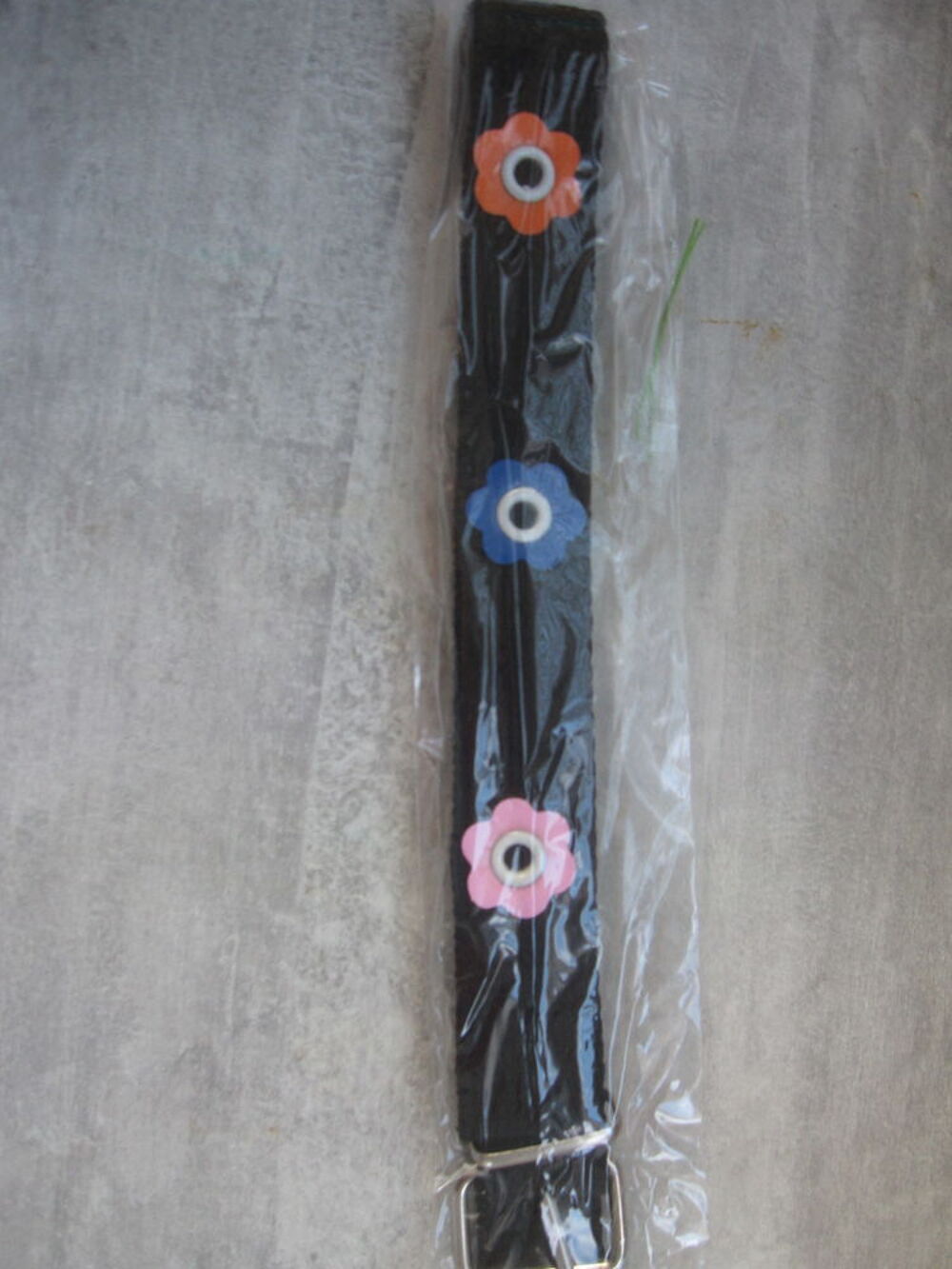 Ceinture fille &agrave; fleurs multicolores 75cm Vtements enfants