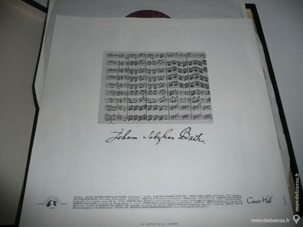 33 tours BACH Coffret GUILDE INTERNATIONALE DU DIS CD et vinyles