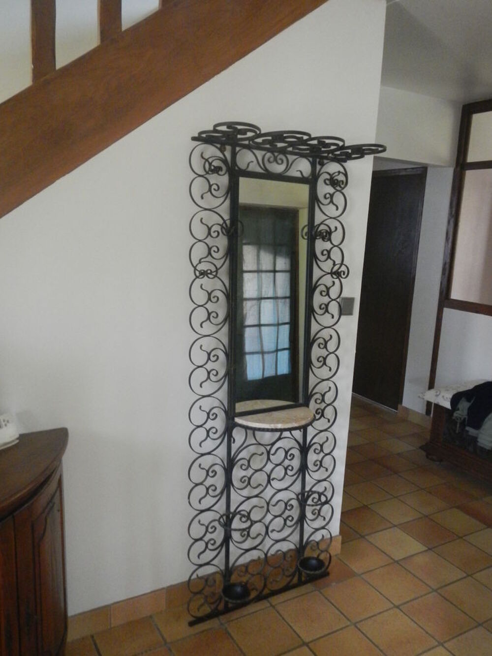 Porte manteau en fer forg&eacute; Décoration