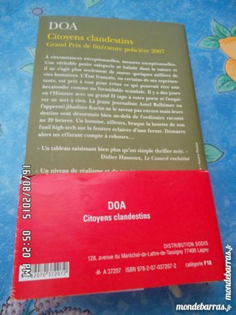 DOA CITOYENS CLANDESTINS Livres et BD