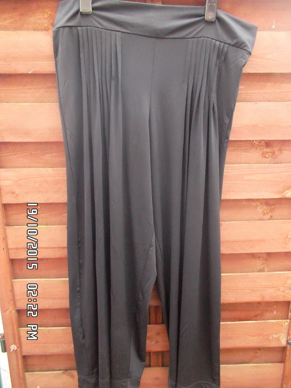 PANTALON NOIR LOANA T.4*JUSTE 3E*KIKI60230 Vêtements