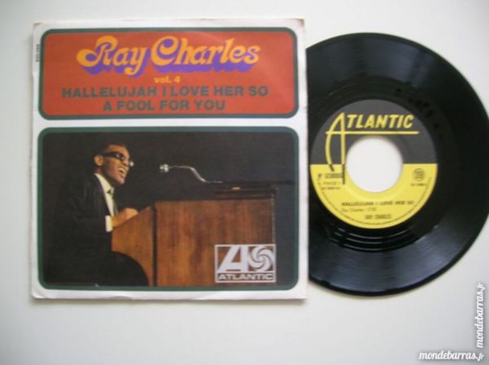 45 TOURS RAY CHARLES Hallelujah I love her so CD et vinyles