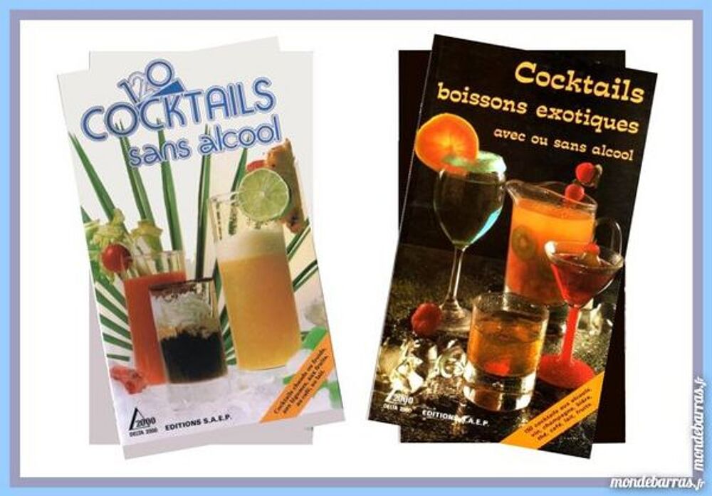 COCKTAILS - avec ou sans alcool / prixportcompris Livres et BD