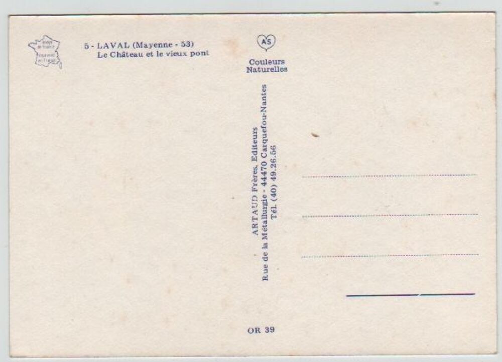 Carte Postale Neuve Laval (Mayenne) 