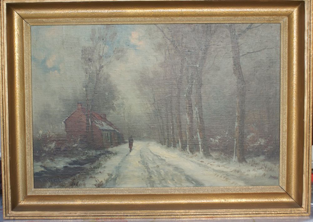 Pierre VERBEKE peiture sur toile avec cadre 