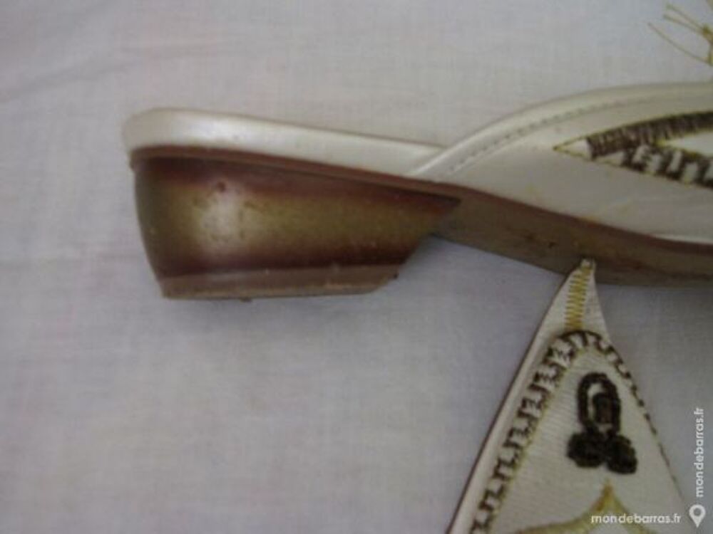 Chaussures Type Babouches Beige Femme Ponture 39 Chaussures