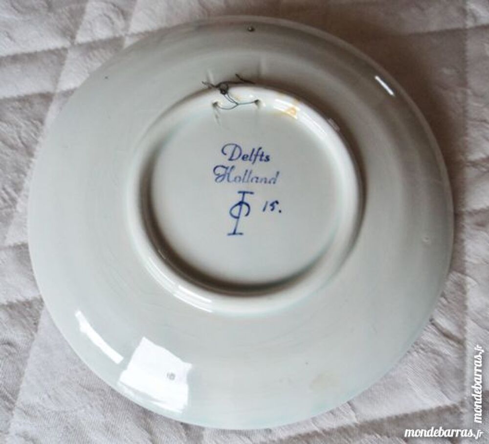 DELFT Assiette d&eacute;corative Décoration