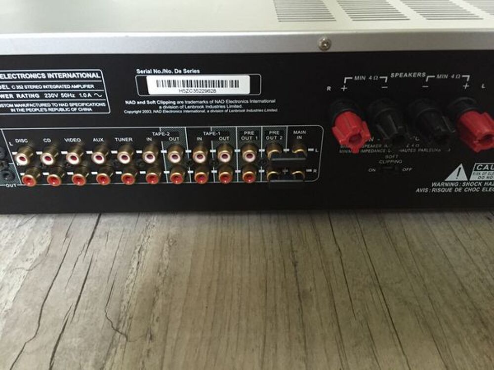Amplificateur NAD C352 Audio et hifi
