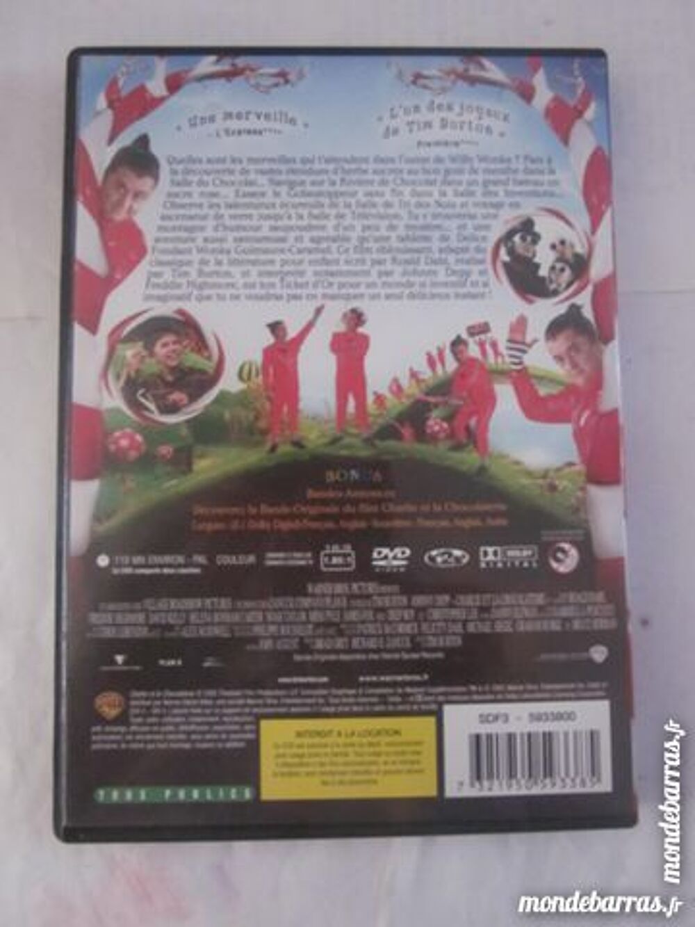 DVD CHARLIE ET LA CHOCOLATERIE DVD et blu-ray