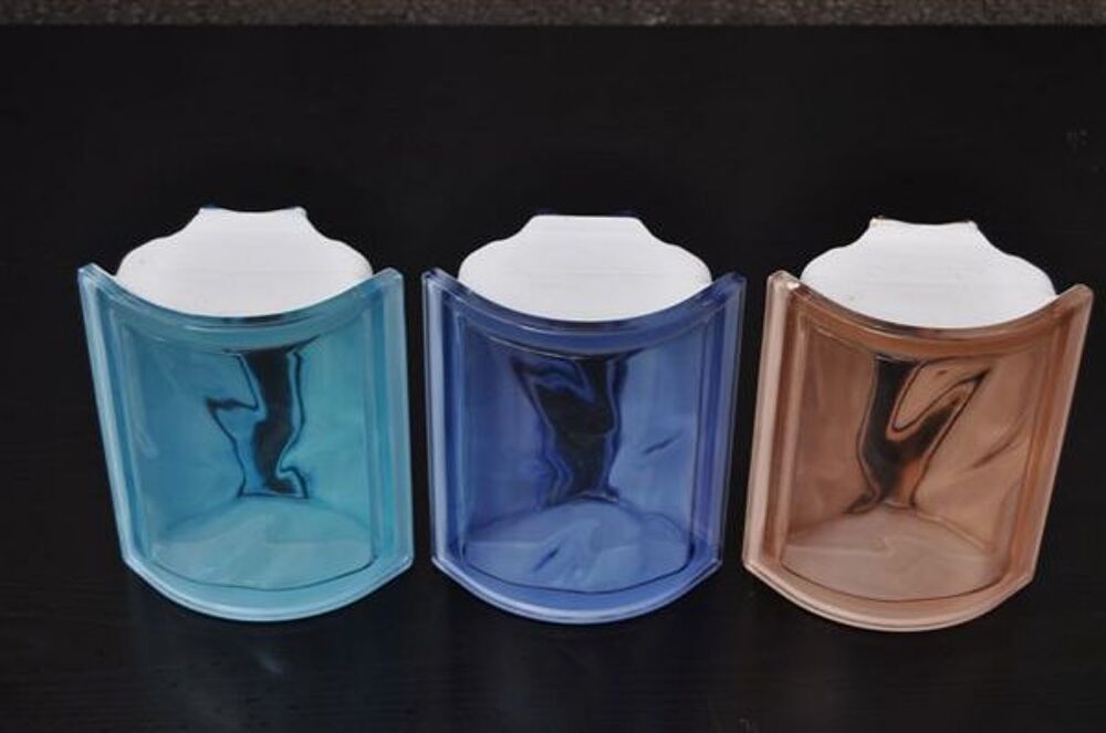 Briques de verre d'angle cintr&eacute;es &agrave; 90&deg; Bricolage