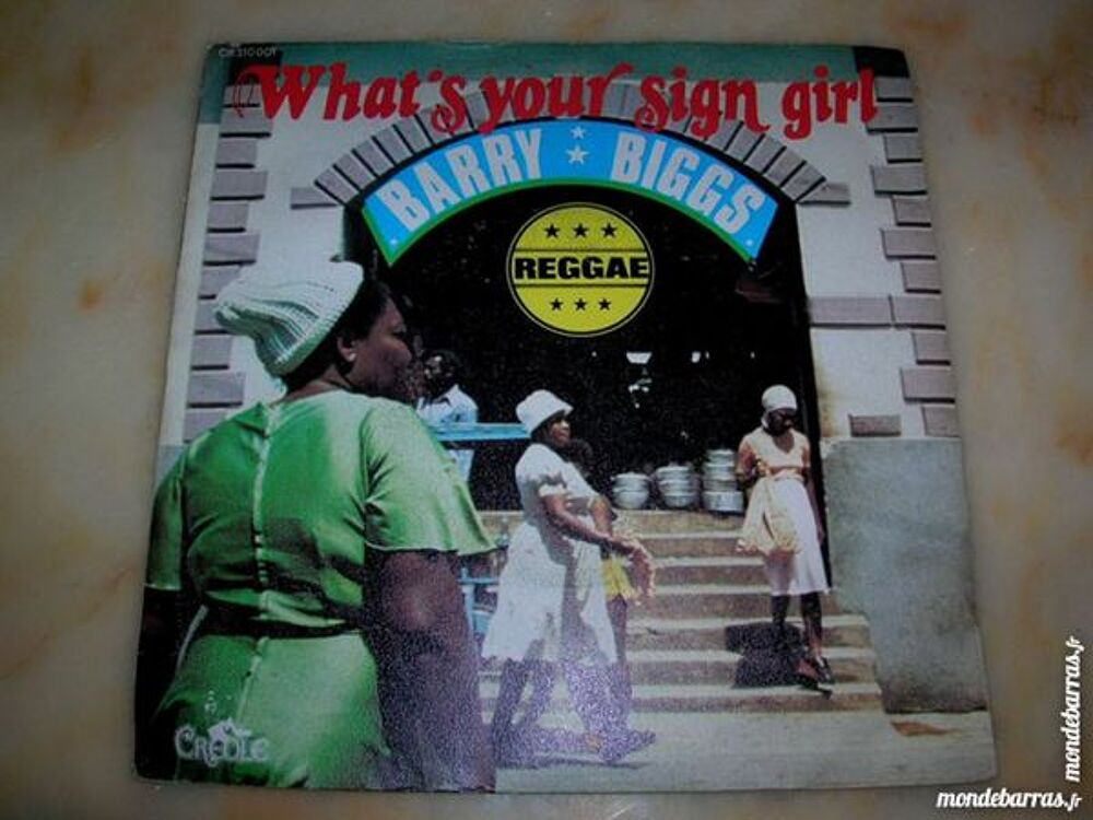 45 TOURS BARRY BIGGS What's your sign girl CD et vinyles