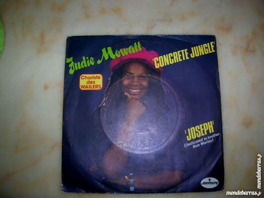 45 TOURS JUDIE MOWATT Concrete jungle - REGGAE CD et vinyles