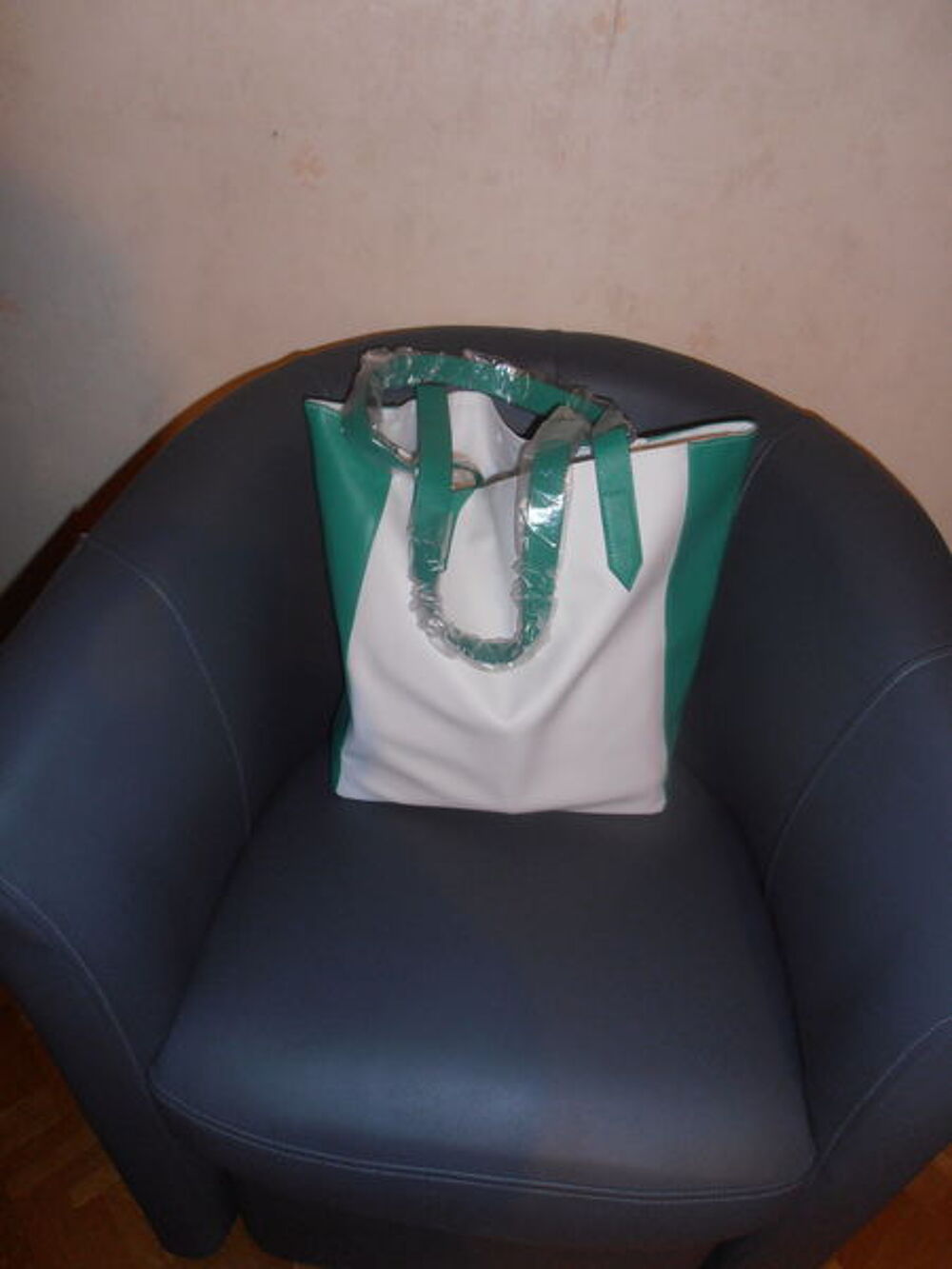 Sac blanc et vert (77) Maroquinerie