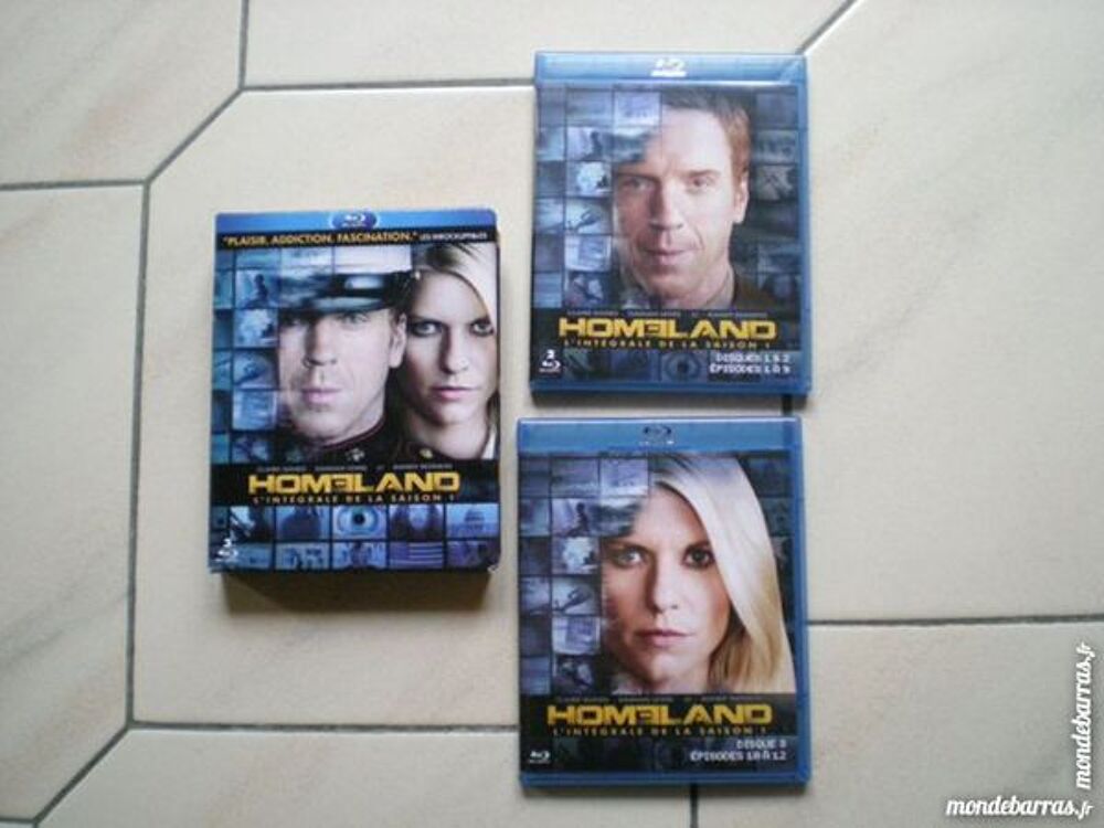"coffret 3 Blu Ray "" Homeland - Saison 1 l in" DVD et blu-ray