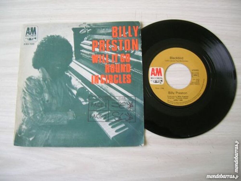 45 TOURS BILLY PRESTON Will I go round in circles CD et vinyles