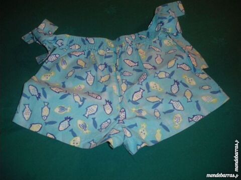 Short fille bleu ciel � nouer en 4 ans 2 Tours (37)
