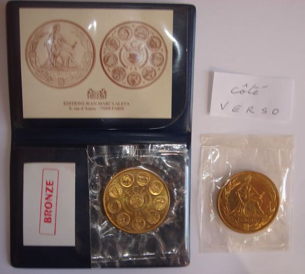 Ecu europ&eacute;en en Bronze florentin de 1981 Comme neuf 