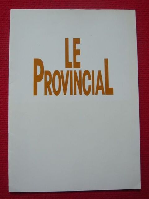 Dossier de presse de Le Provincial (1990) 15 Sucy-en-Brie (94)