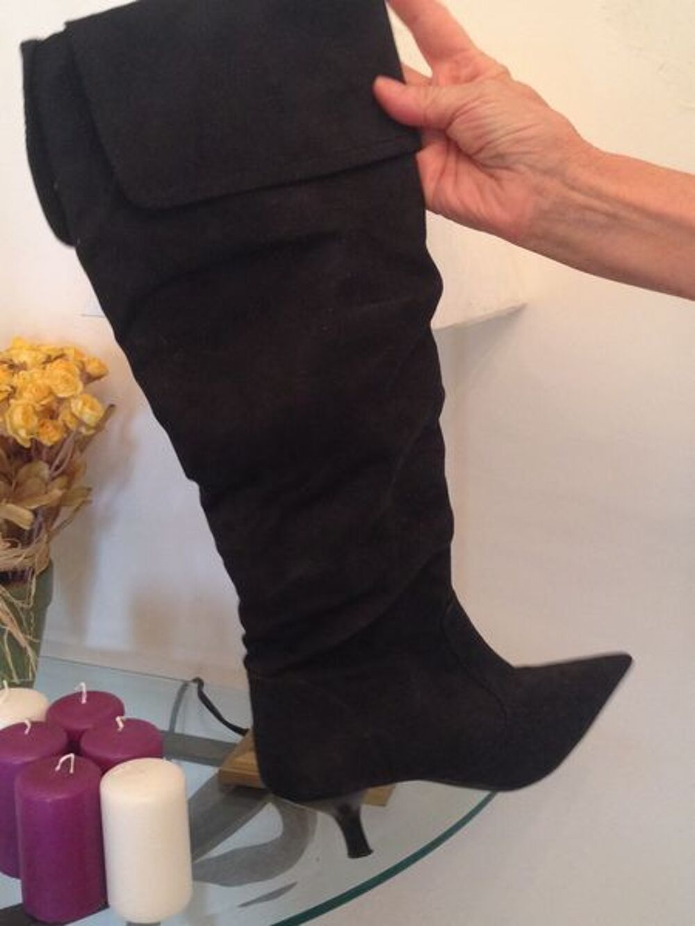 Bottes ZARA NEUVE EN DAIM TAILLE 38 Chaussures