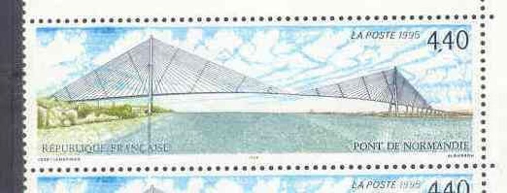Timbre neuf PONT DE NORMANDIE - FRANCE - 1995 