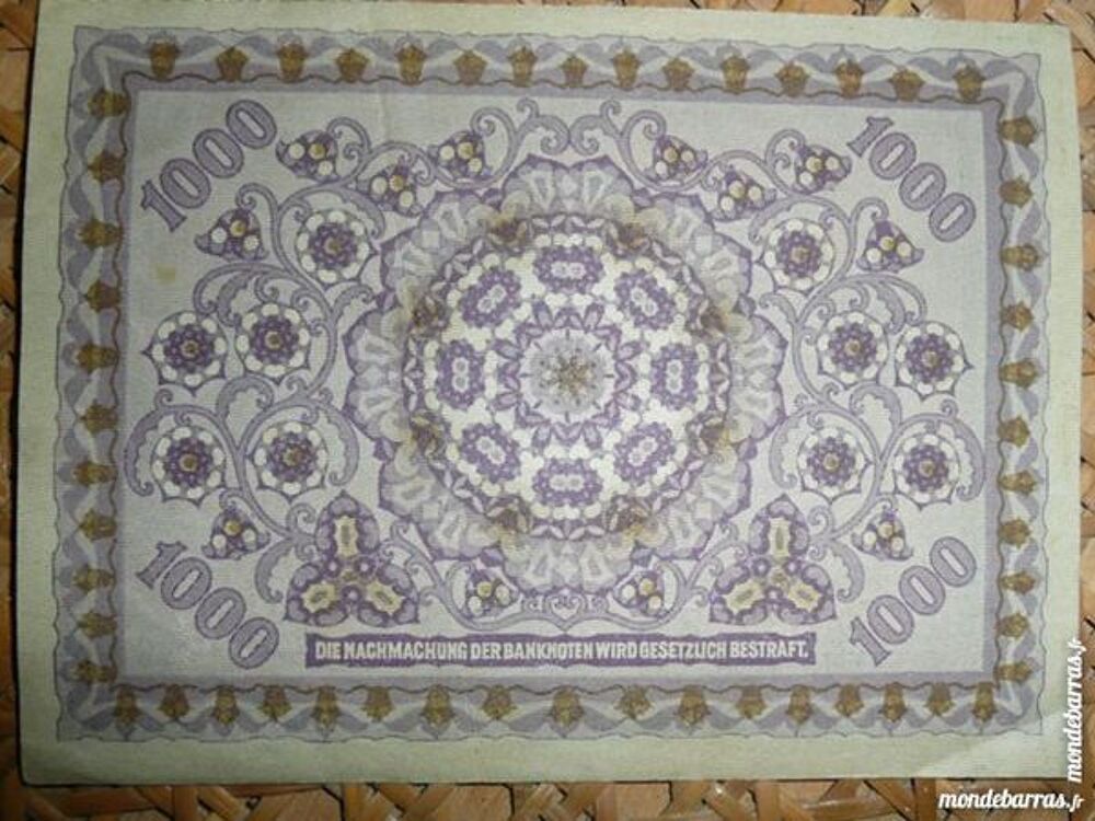 Billet 1000 Tausend Kronen 1922 