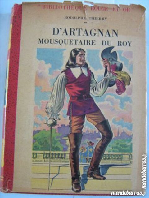 D'ARTAGNAN biblio ROUGE et OR  illustration SABRAN 4 Brest (29)