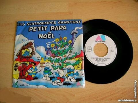 45 TOURS LES SCHTROUMPFS chantent PETIT PAPA NOEL 11 Nantes (44)