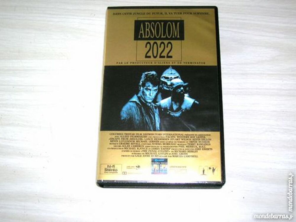 K7 VHS ABSOLOM 2022 - Film fantastique DVD et blu-ray