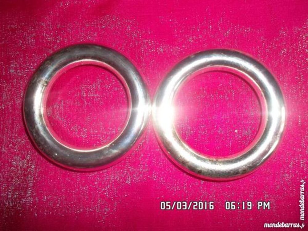 2 ANNEAUX METAL SEQUOIA*JUSTE 2E*KIKI60230 Bijoux et montres