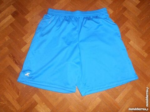 Short football adulte bleu et blanc 5 Tours (37)
