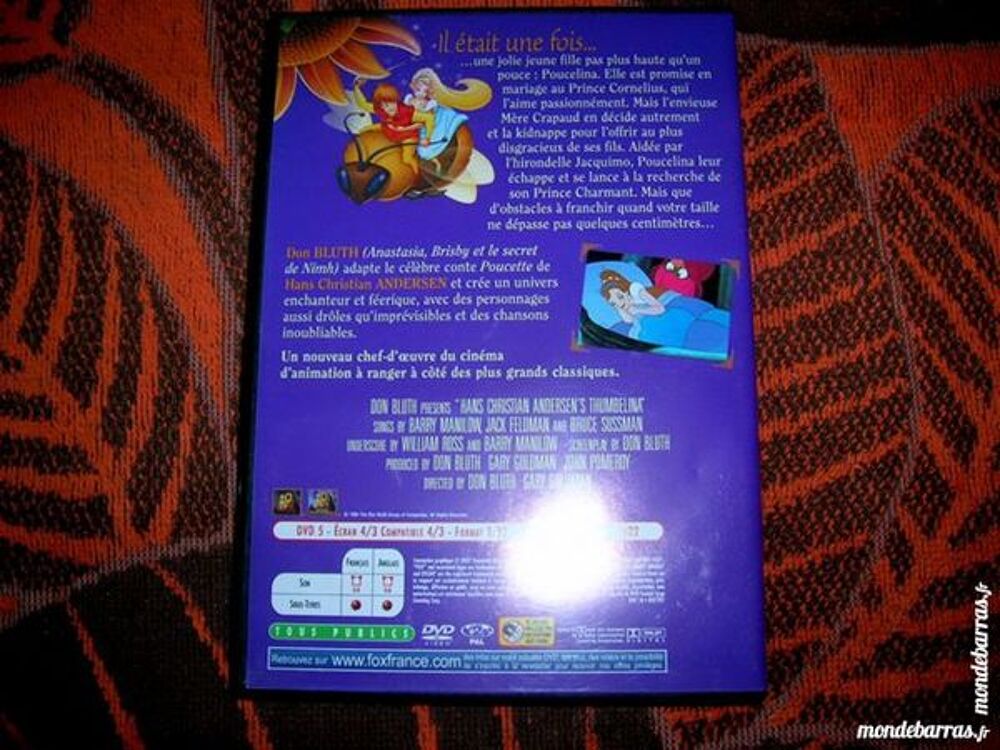 DVD POUCELINA Dessin anim&eacute; de Don Bluth DVD et blu-ray