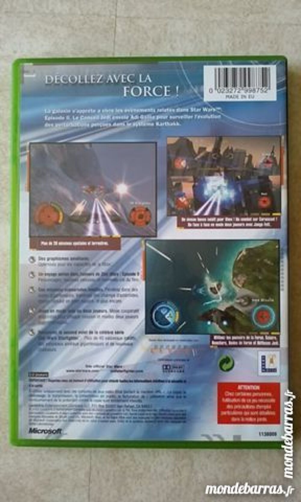 STAR WARS JEDI STARFIGHTER pour Xbox Consoles et jeux vidos