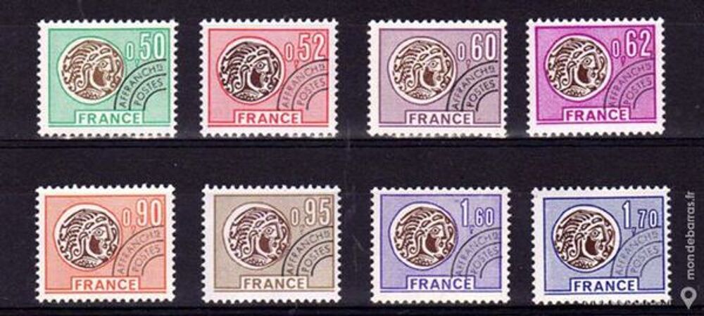 Timbres France NEUFS** Pr&eacute;oblit&eacute;r&eacute;s N&deg; 138 &agrave; 145 