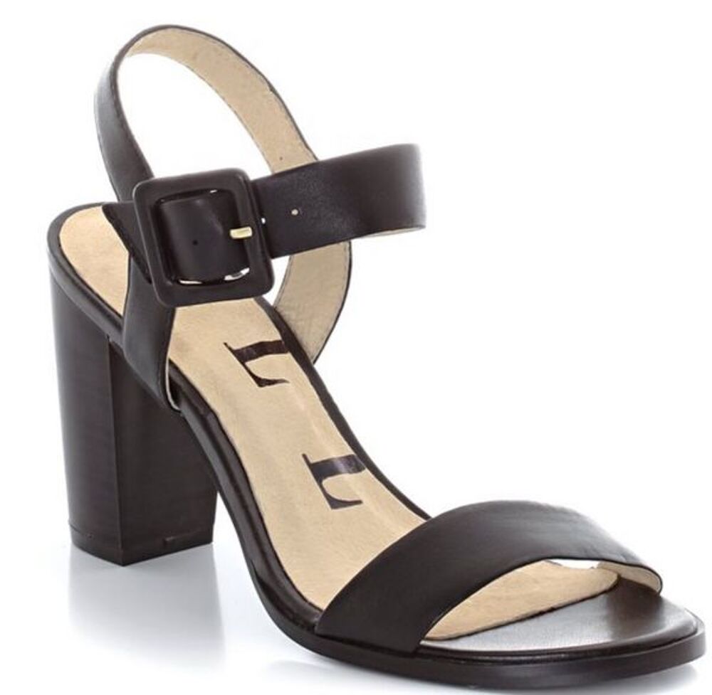SANDALES A TALON CUIR "ELLE" Chaussures