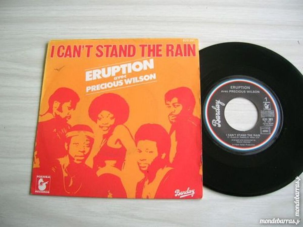 45 TOURS ERUPTION I can't stand the rain CD et vinyles