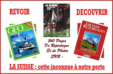 LA SUISSE - géo - ZURICH / prixportcompris 17 Paris 10 (75)