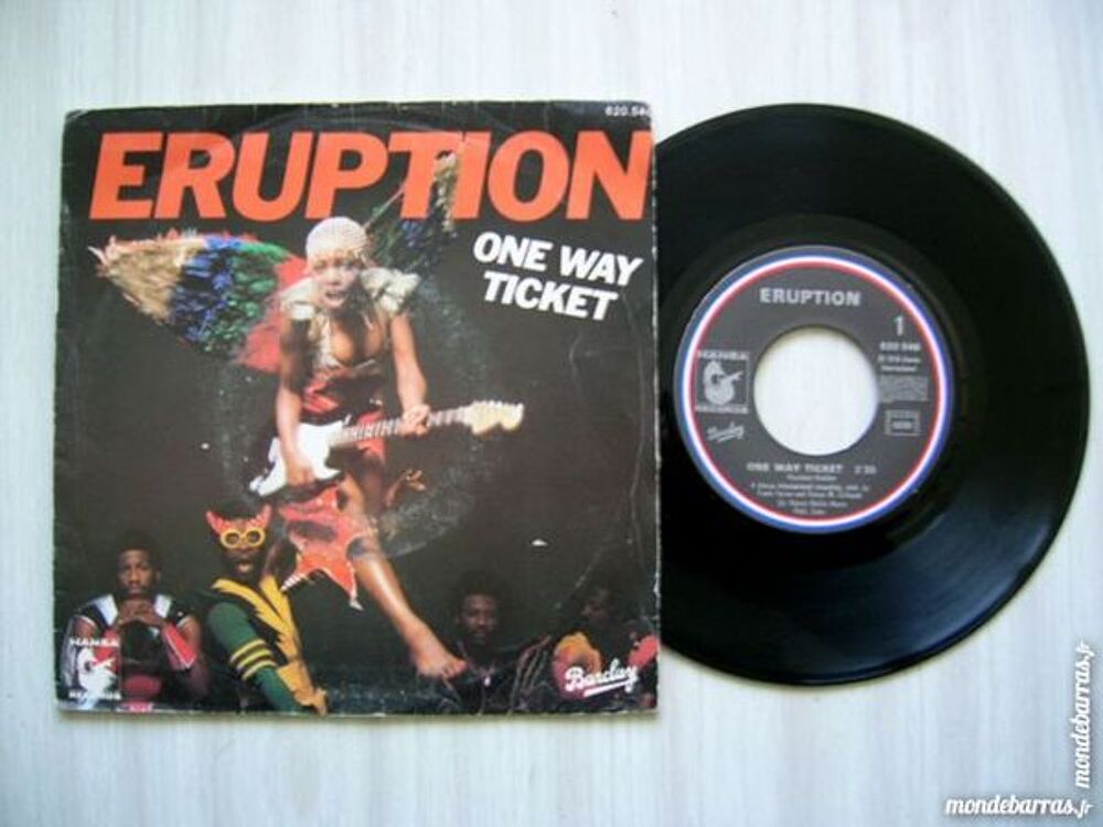 45 TOURS ERUPTION One way ticket CD et vinyles