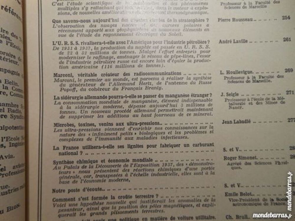science et vie N&deg; 244 d'octobre 1937 Livres et BD