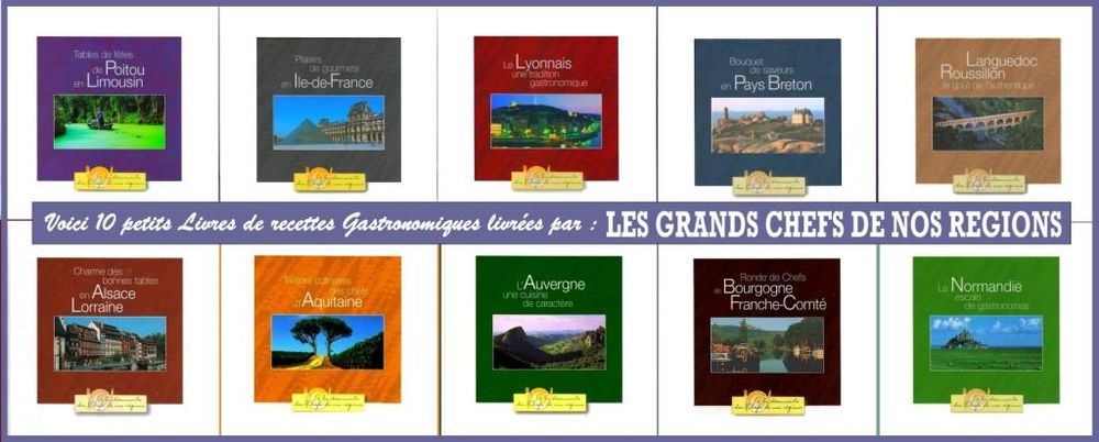 GRANDS CHEFS DE NOS R&Eacute;GIONS - GASTRONOMIE - CUISINE Livres et BD