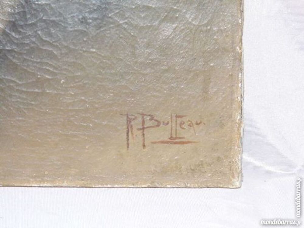 Ancien et authentique tableau peinture &agrave; l'huile Meubles