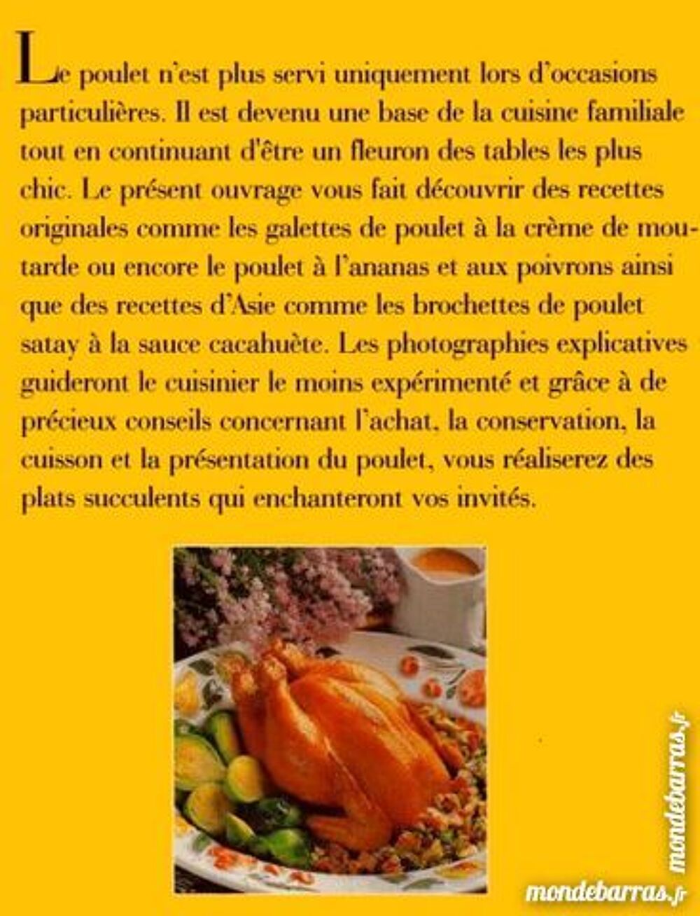 POULET - cuisine - RECETTES / prixportcompris Livres et BD