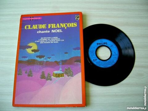 45 TOURS CLAUDE FRANCOIS Chante Nol LIVRE DISQUE 35 Nantes (44)