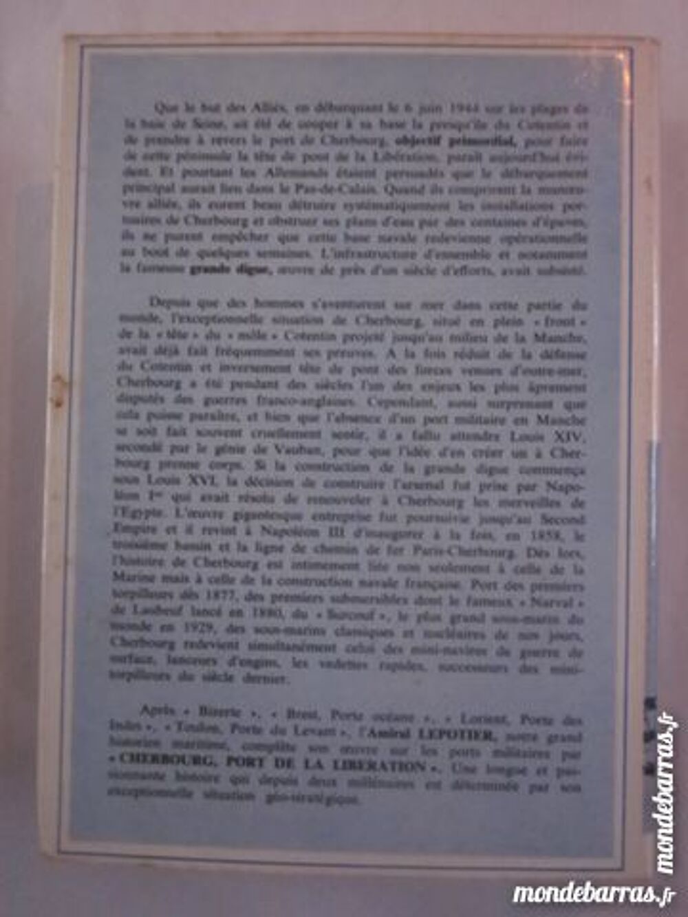CHERBOURG PORT DE LA LIBERATION Livres et BD