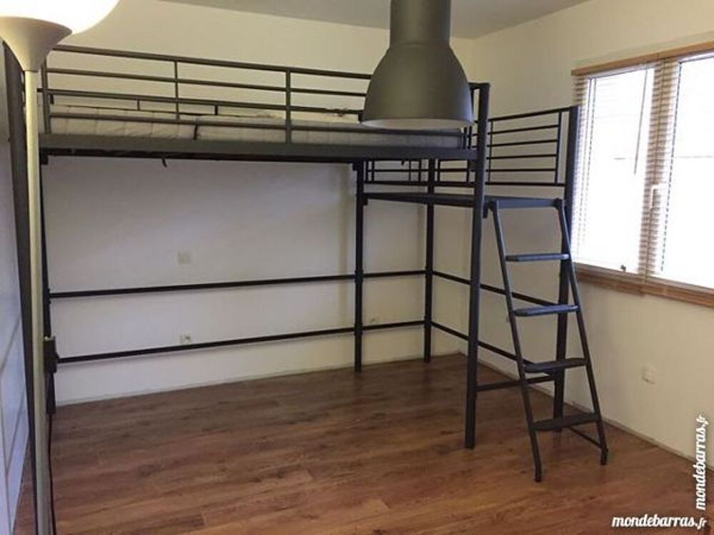Lit mezzanine double style industriel Meubles