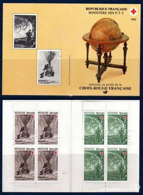 N 2031 - CARNET CROIX ROUGE 1982 3 La Seyne-sur-Mer (83)