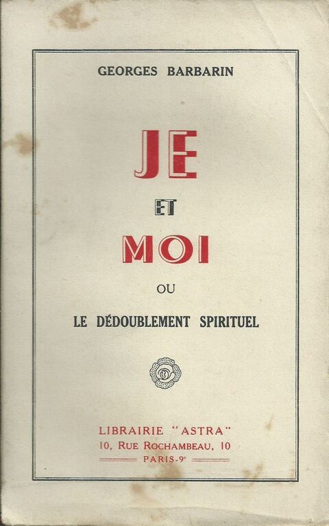 je et moi dédoublement spirituel G,Barbarin 1947 14 Tours (37)