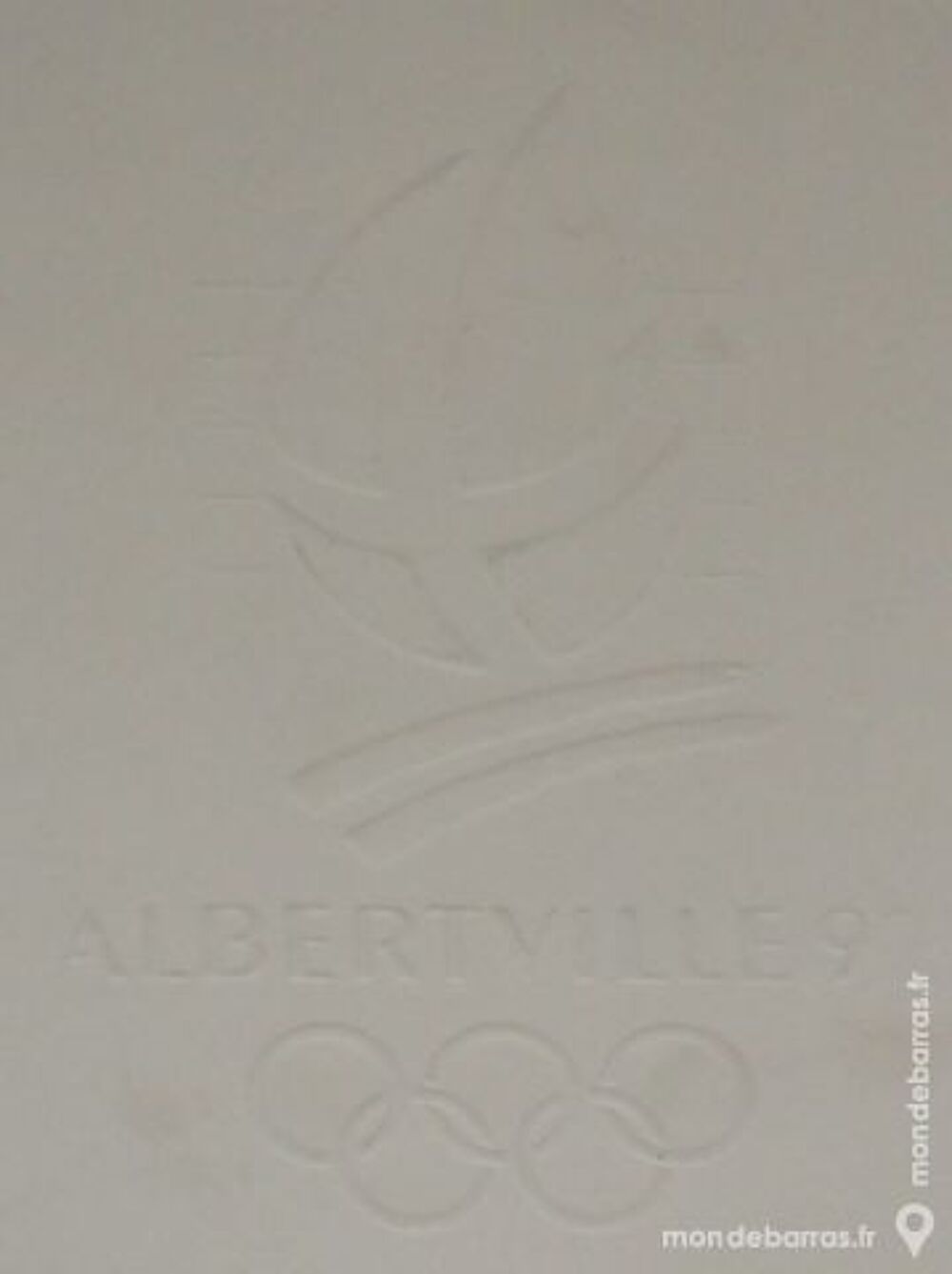 Plaquette deux volets Premier Jour ALBERTVILLE 