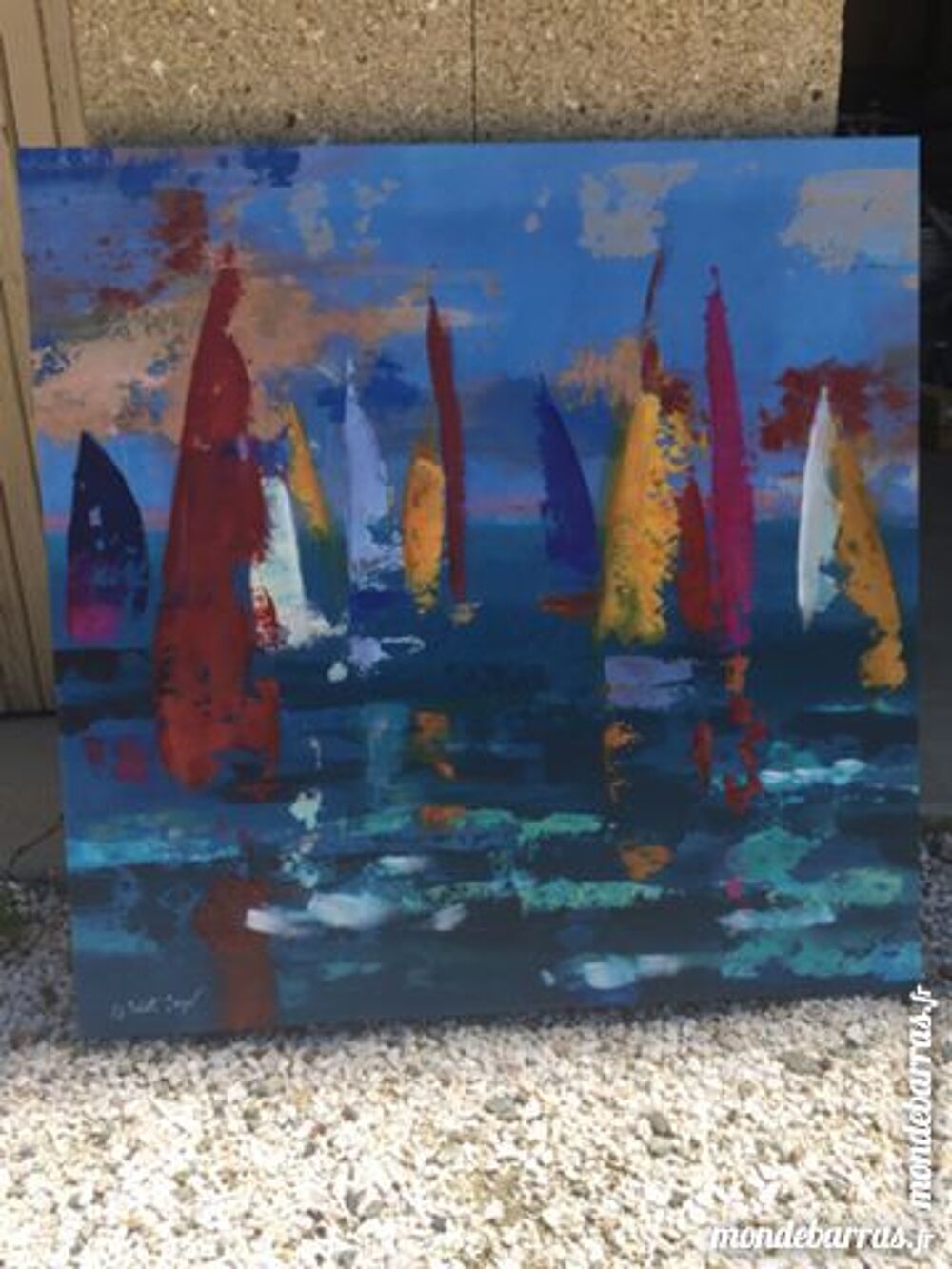 Lot de deux tableaux. Décoration